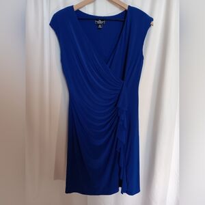 Women's American Living Dress Size 8 Medium Royal Blue with Stretch